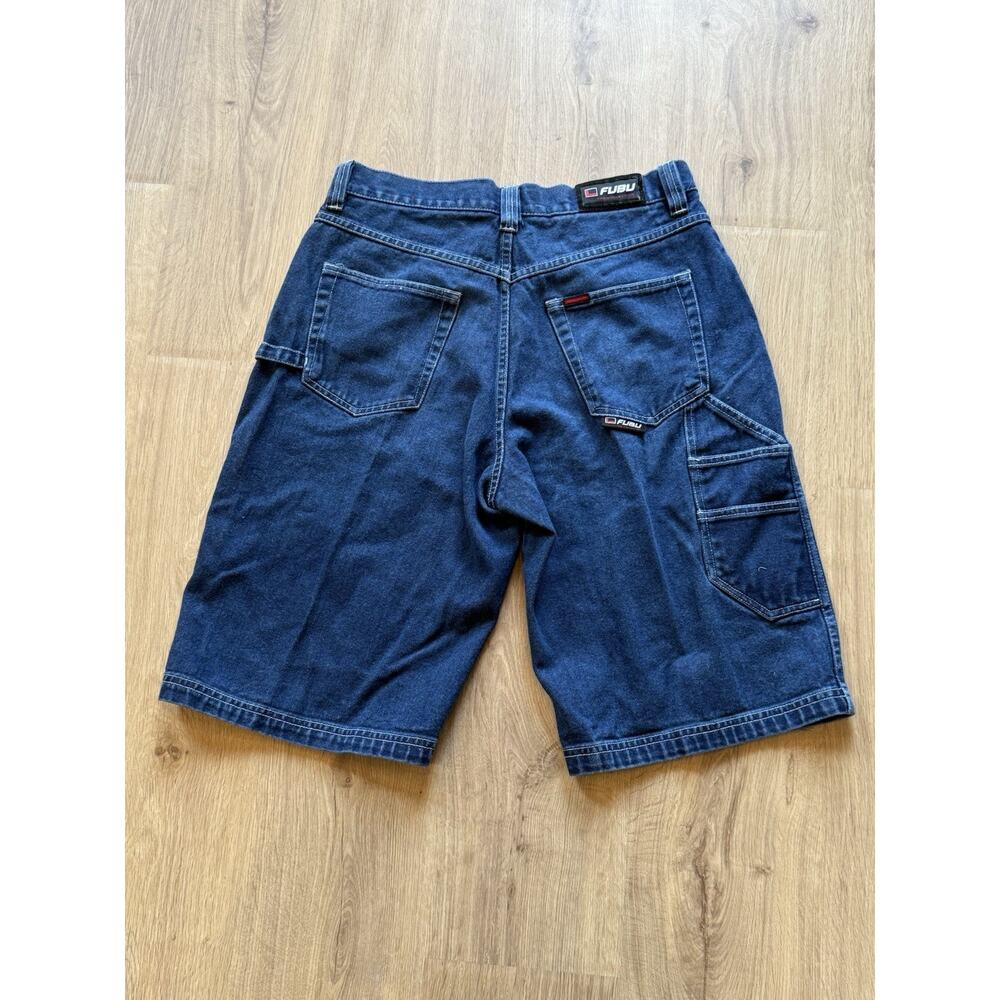 Vintage Fubu Shorts Men 34 Baggy Jorts Skate Y2K Hip Hop Rap Dark